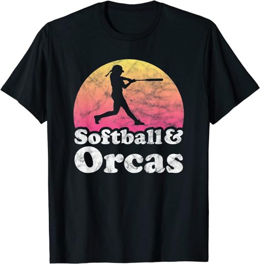 Softball and Orcas Women or Girls Orca T-Shirt