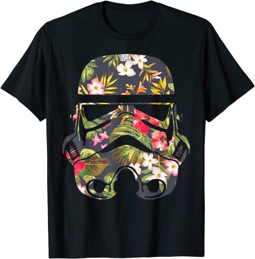 Tropical Stormtrooper Floral Print T-Shirt