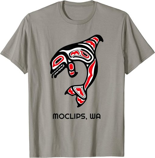 Moclips, Washington Native American Orca Killer Whales T-Shirt