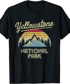 Vintage Retro Yellowstone National Park T-Shirt