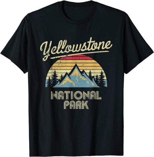 Vintage Retro Yellowstone National Park T-Shirt