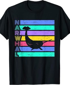 Narwhal Retro - Orca Narwhal T-Shirt