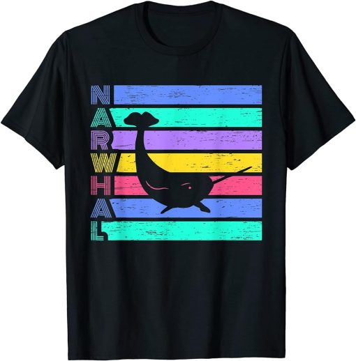 Narwhal Retro - Orca Narwhal T-Shirt