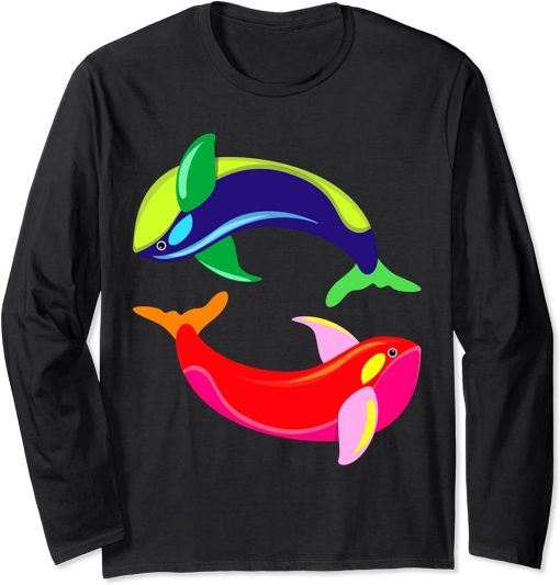 Killer Whale Lover Gifts Womens Orca Killer whales Mens Long Sleeve T-Shirt